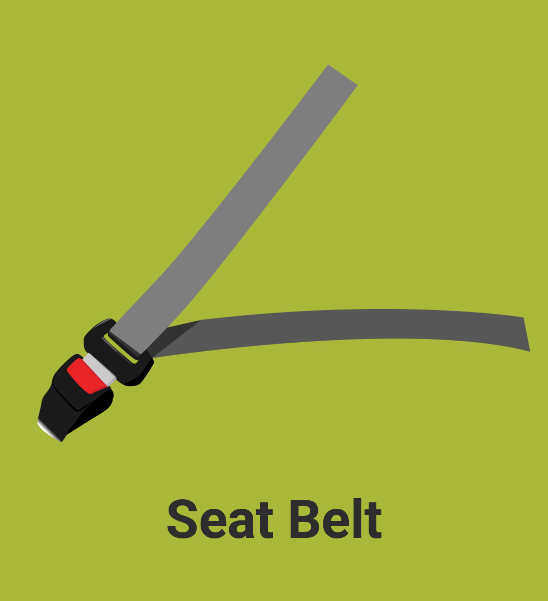 Seat belt icon labeled "SEAT BELT"