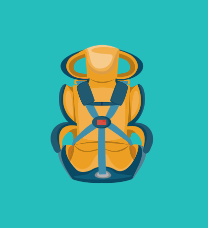 Forward faced car seat